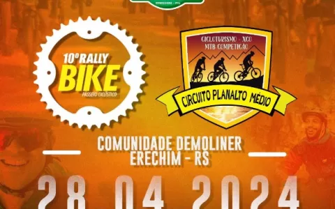 Inscrições pro 10º Rally Bike - Passeio Ciclístico