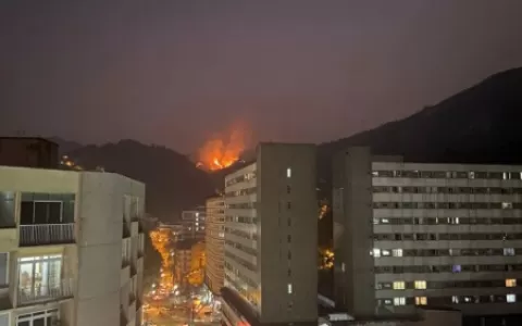 Incêndio atinge área de vegetação em Petrópolis, n
