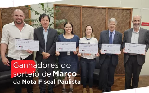 Nota Fiscal Paulista: o novo milionário de março v