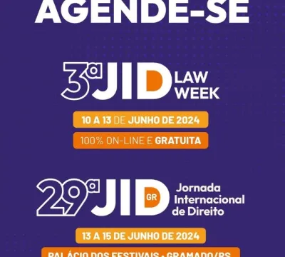 29ª Jornada Internacional de Direito: três eventos