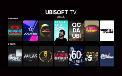 Ubisoft lança no Brasil a Ubisoft TV, canal gratui