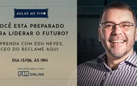 CEO do Reclame Aqui, Edu Neves, ministrará aula na